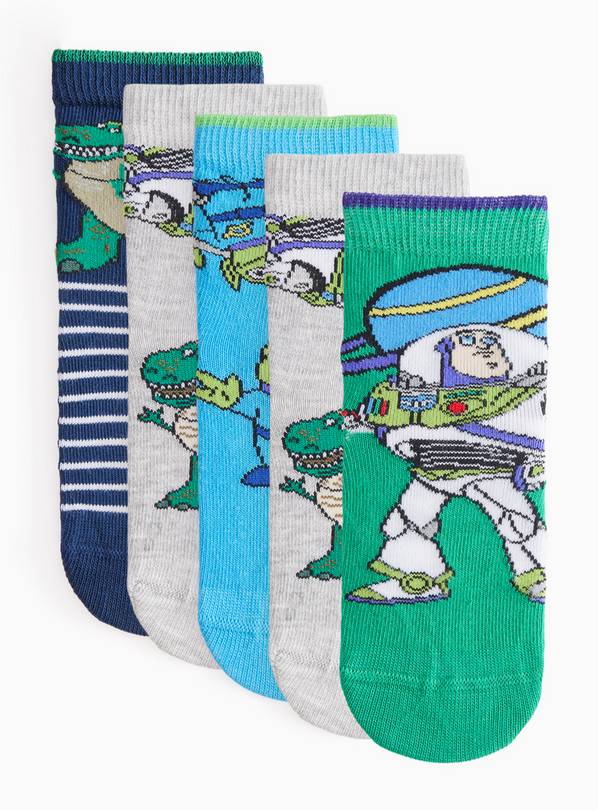 Toy Story Print Ankle Socks 5 Pack 6-8.5 Infant